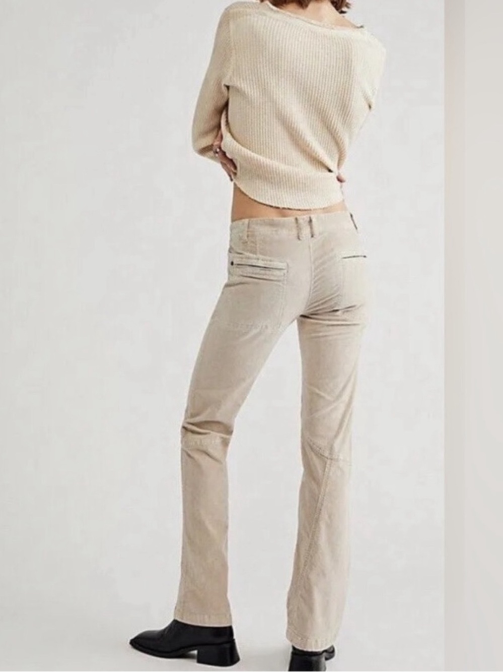 Free People Hit Back Slim Flare Pants Dize 4 - Picture 3 of 5